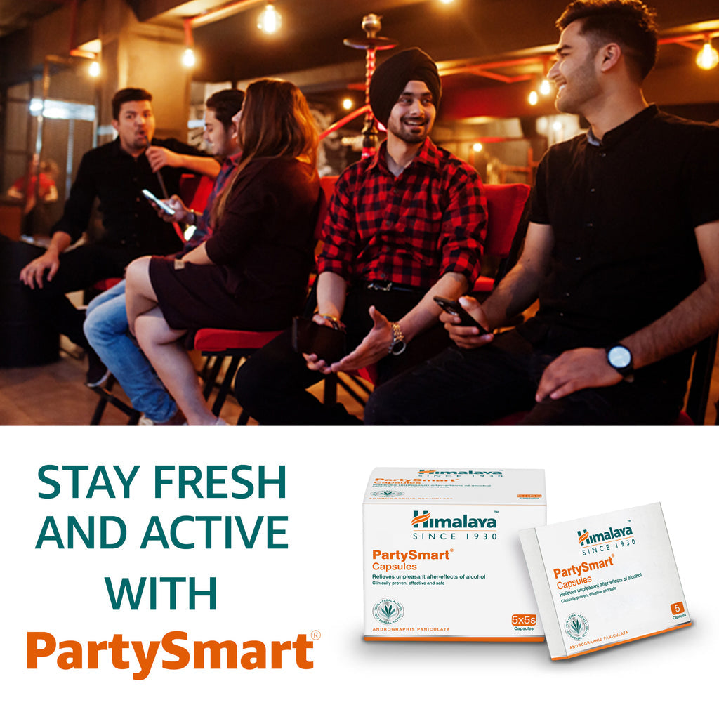 50 X Himalaya PartySmart Capsules (10 X 5 = 50 Capsules) | Party Smart Free  Ship
